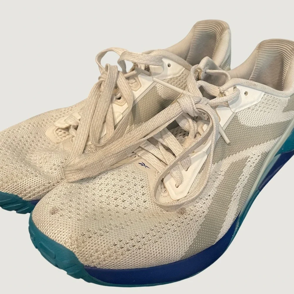 Reebok Nano X1 LesMills Men's Size 10 US Chalk Teal Training Shoe Sneaker GZ5393